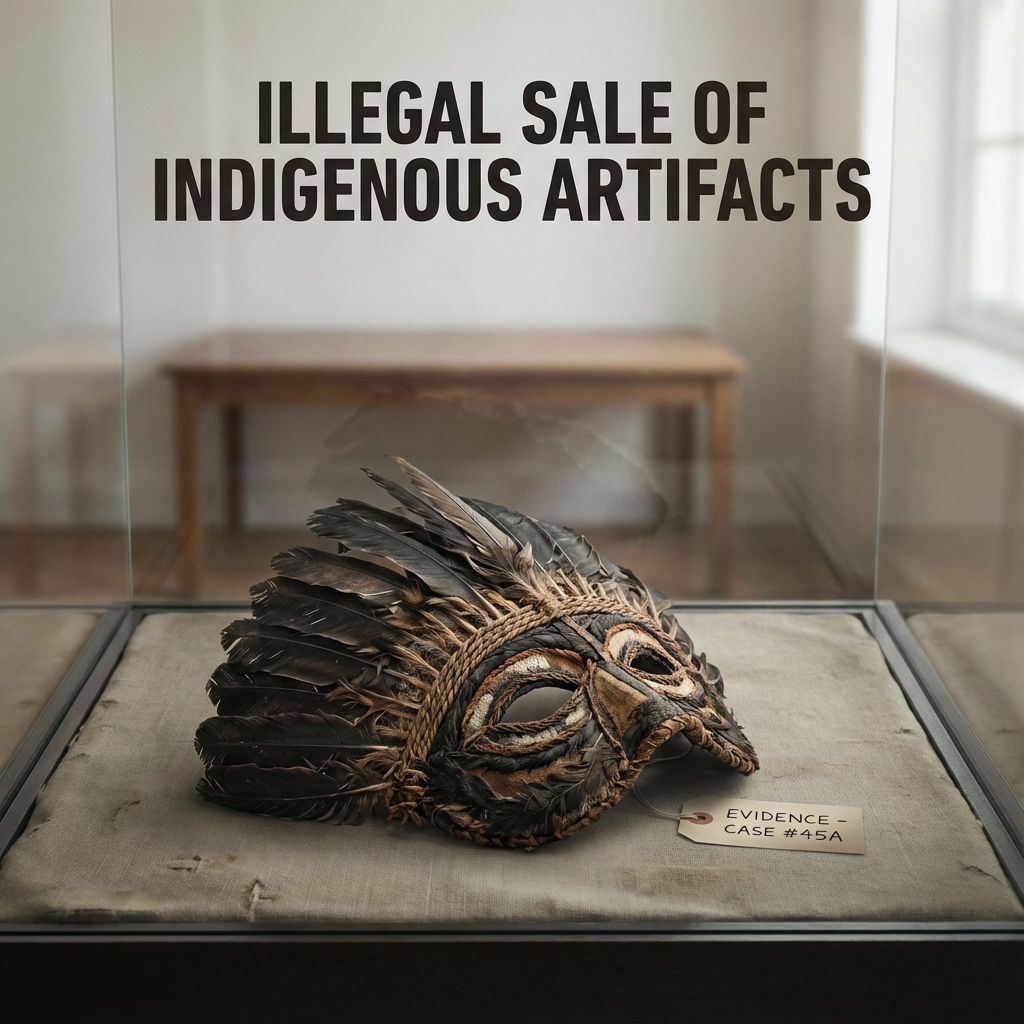 Indigenous objects containing animal parts are freely sold online