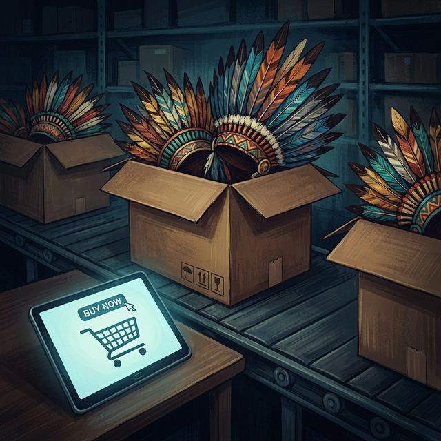 Indigenous objects containing animal parts are freely sold online