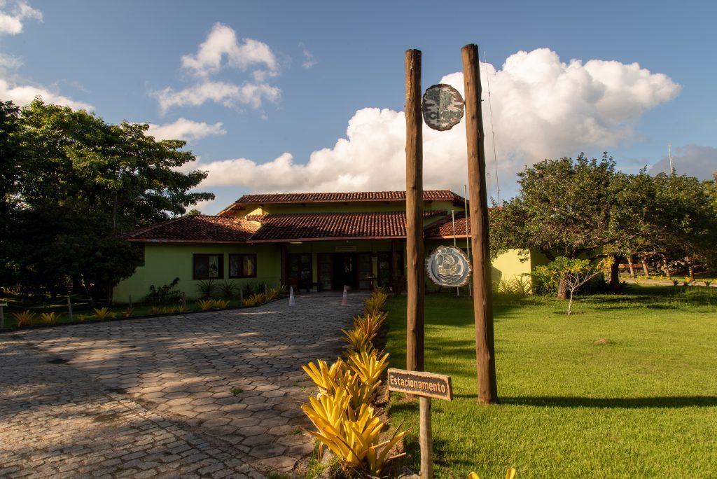 Park landscape and private property